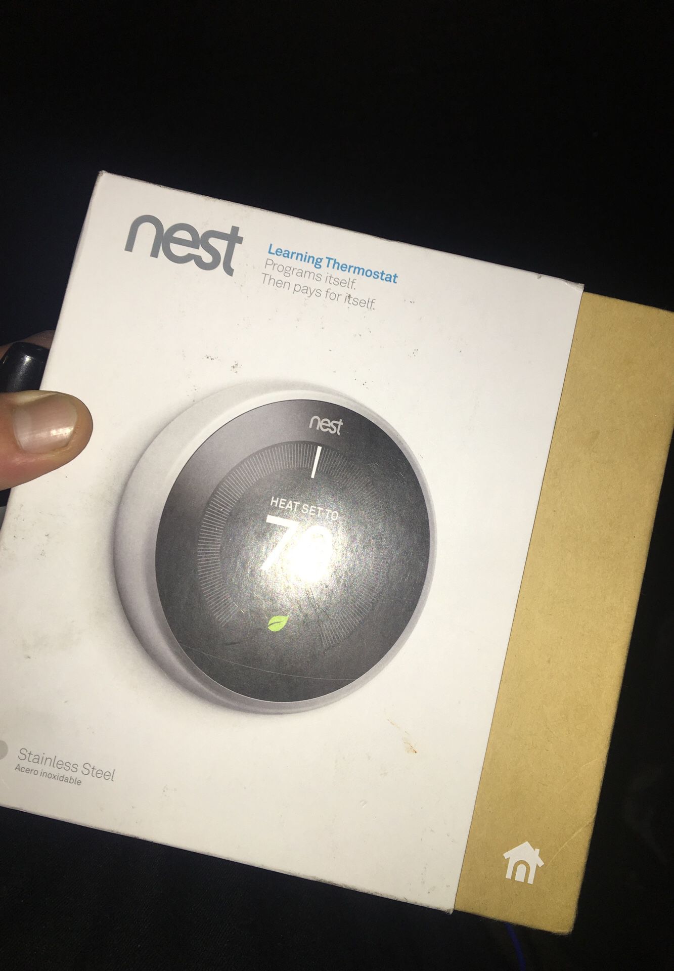Nest thermostat stainless steel