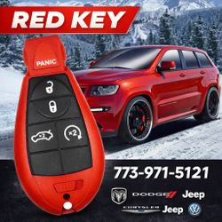 🔴🔑 RED KEYS – Dodge, Jeep, Ram & Chrysler Replacement Fobs!