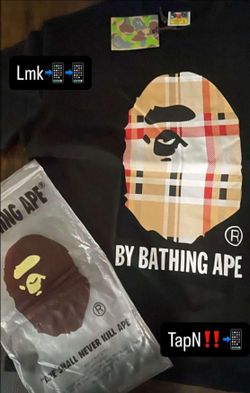 Bape x burrberry T-shirt