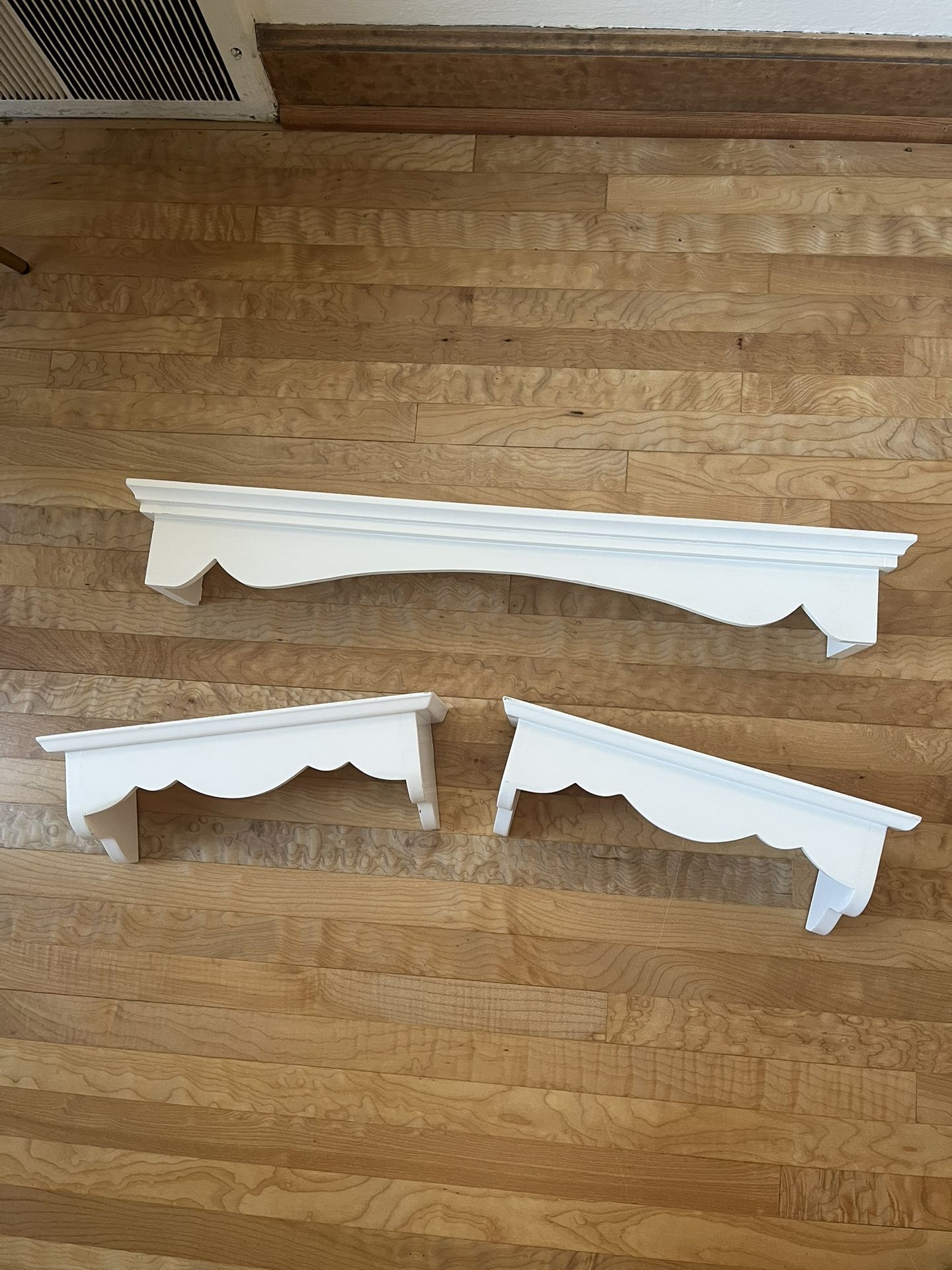 3 White Shelves 