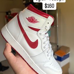 Jordan 1 Red Metallic Size 6.5y/8W