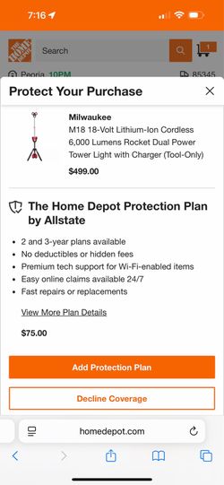 Milwaukee M18 Tower Light With Charger