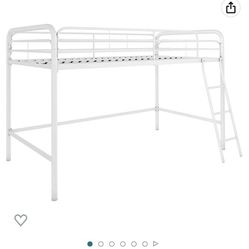 White Metal Twin Bed Frame ONLY 