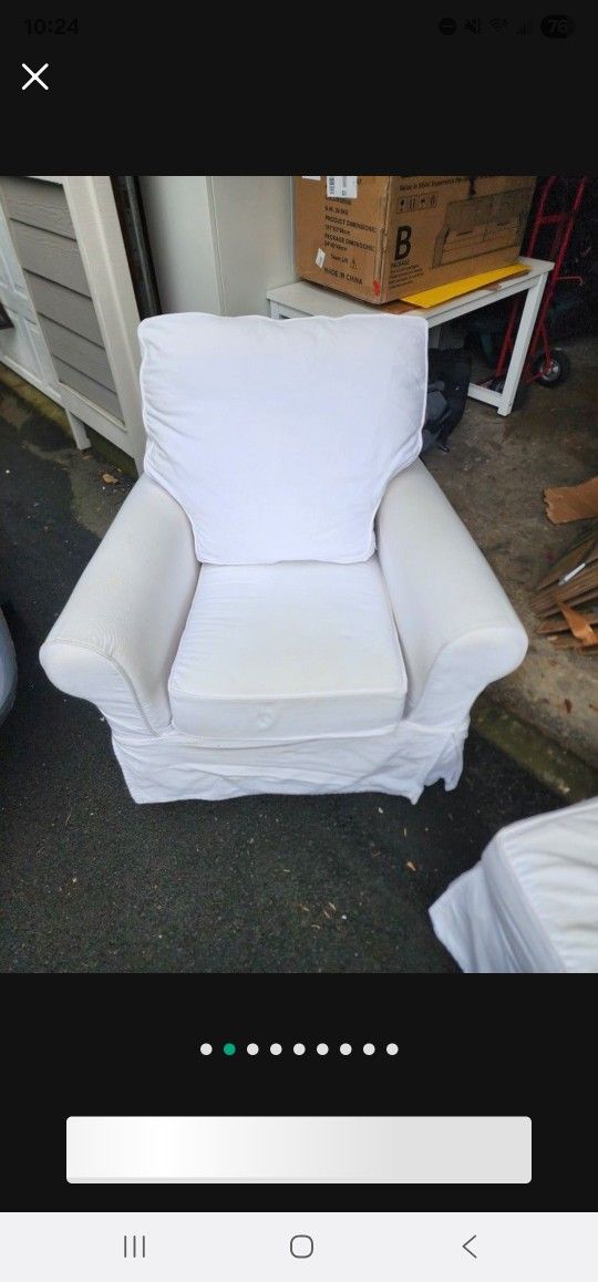 FREE Pottery Barn Chair & Footstool