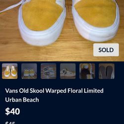 Vans Old Skool Warped Floral Limited Urban Beach