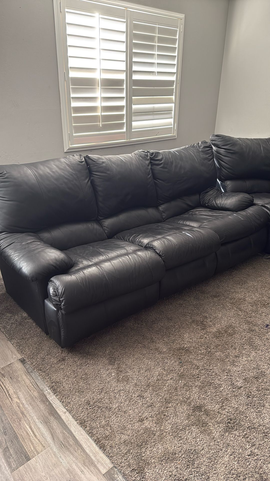 FREE Large Faux Leather Sofa Bed