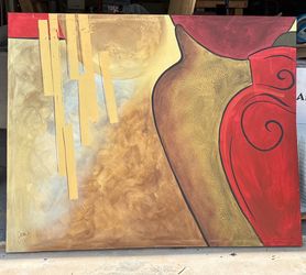 Large Abstract Painting on Canvas - price so low it’s almost free