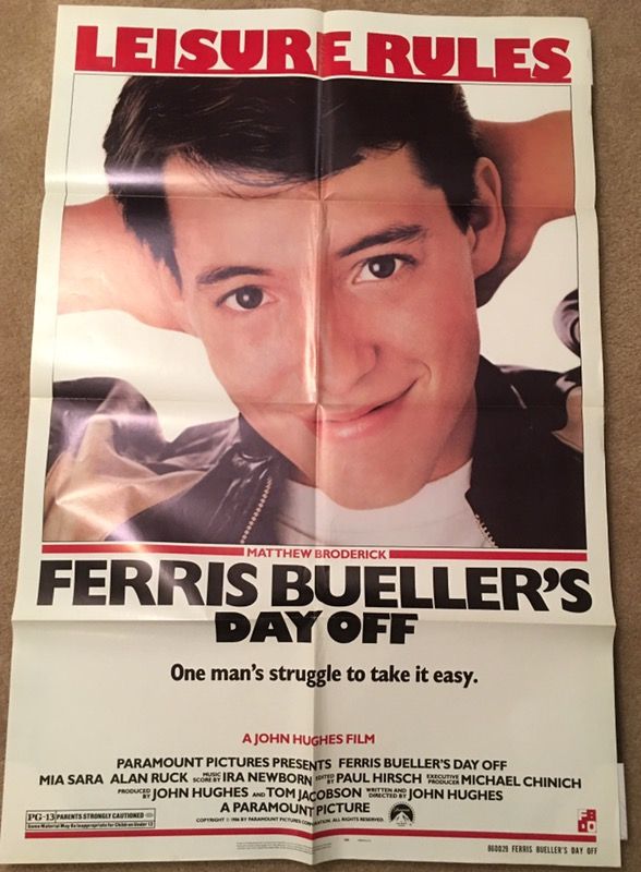 Original Ferris Bueller's Day Off Movie Poster