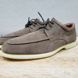 NWOB! ECCO Men's Suede Leather Lace-Up Oxford Shoes (44 | 10/10.5) Greige