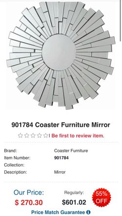 Coaster Furniture Sunburst Wall Mirror