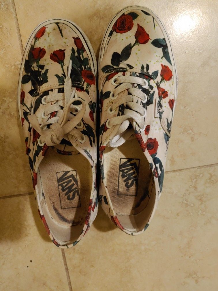 Rose Vans size 7
