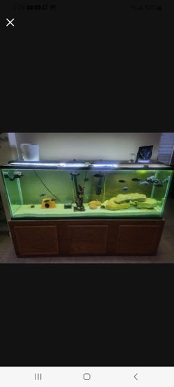 150 Gallon Aquarium. Marineland Lights, Stand, & FX6