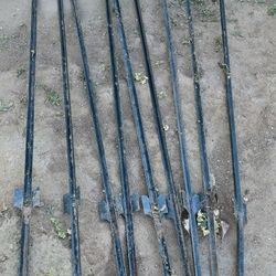 Garden fence U shaped steel posts