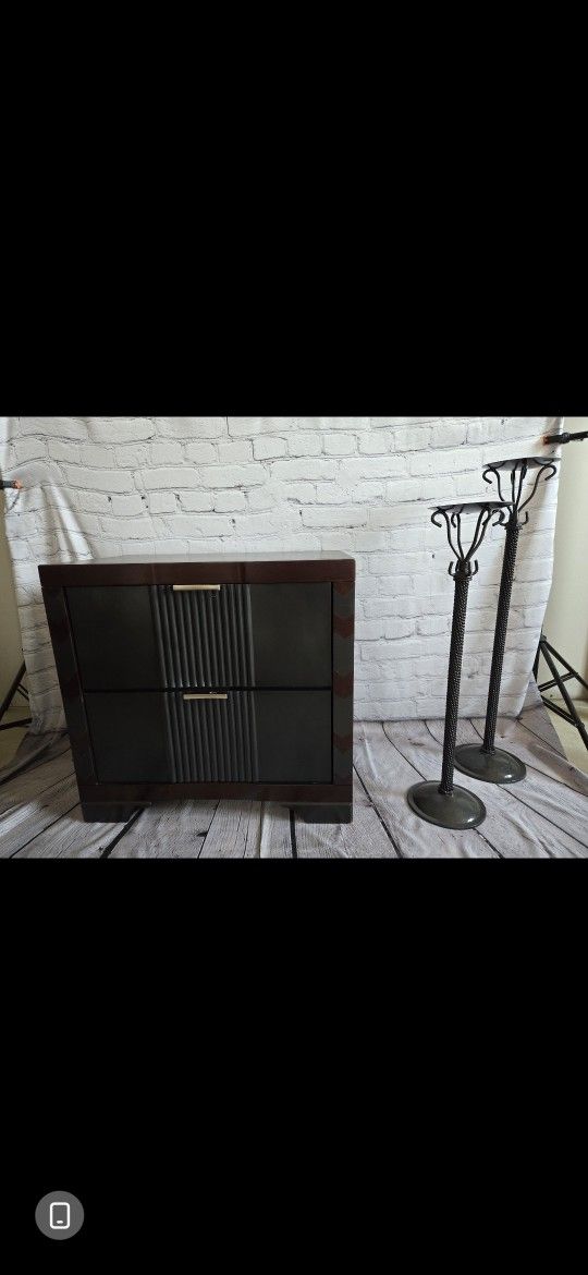 Refinished Nightstand With Deep Drawers