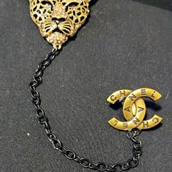 Men's Panther Lapel Brooch 