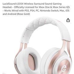 Rose Gold LucidSound LS35X Wireless Gaming Headset