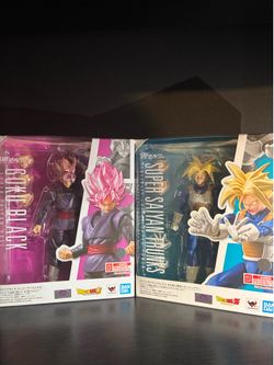 SHF Goku, black and super Saiyan trunks