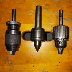 Lathe/Miller Drill Chucks, Live Center.