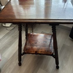 Small Wood Table Vintage