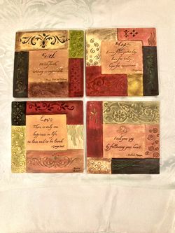 Ruth Bush Inspirational Wall Tile Decor