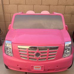 Fisher-Price Power Wheels Barbie Cadillac Escalade EXT ride-on toy car