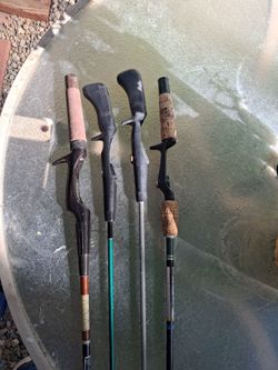 Older Vintage  Baitcaster rods.