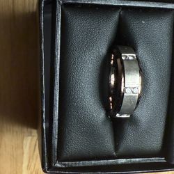 Men’s Carbide Titanium Wedding Band With Diamonds