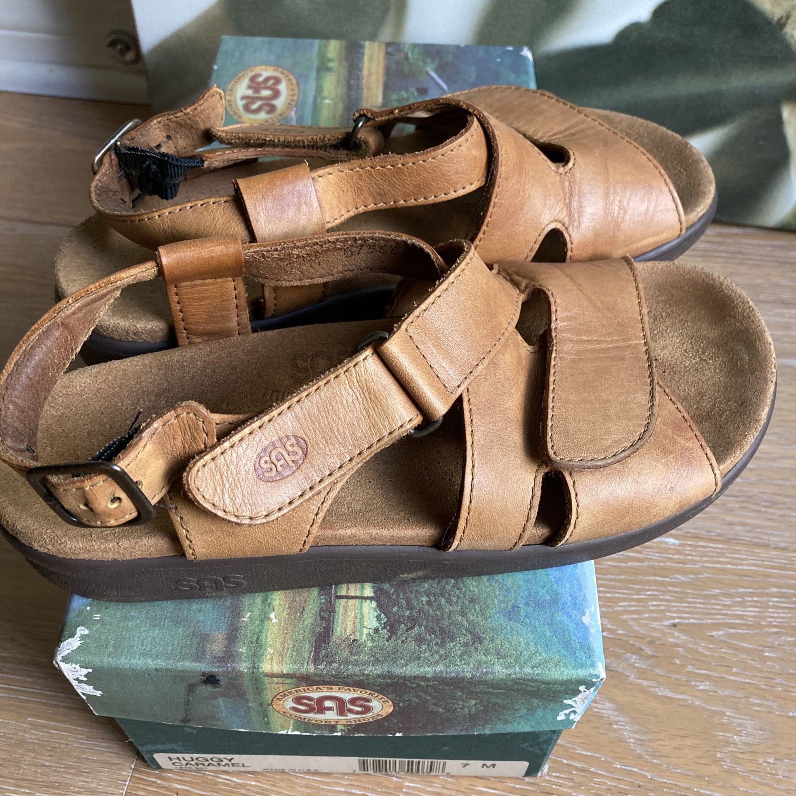 Sandali In Pelle Da Donna Caramel Laminato - Foto 6