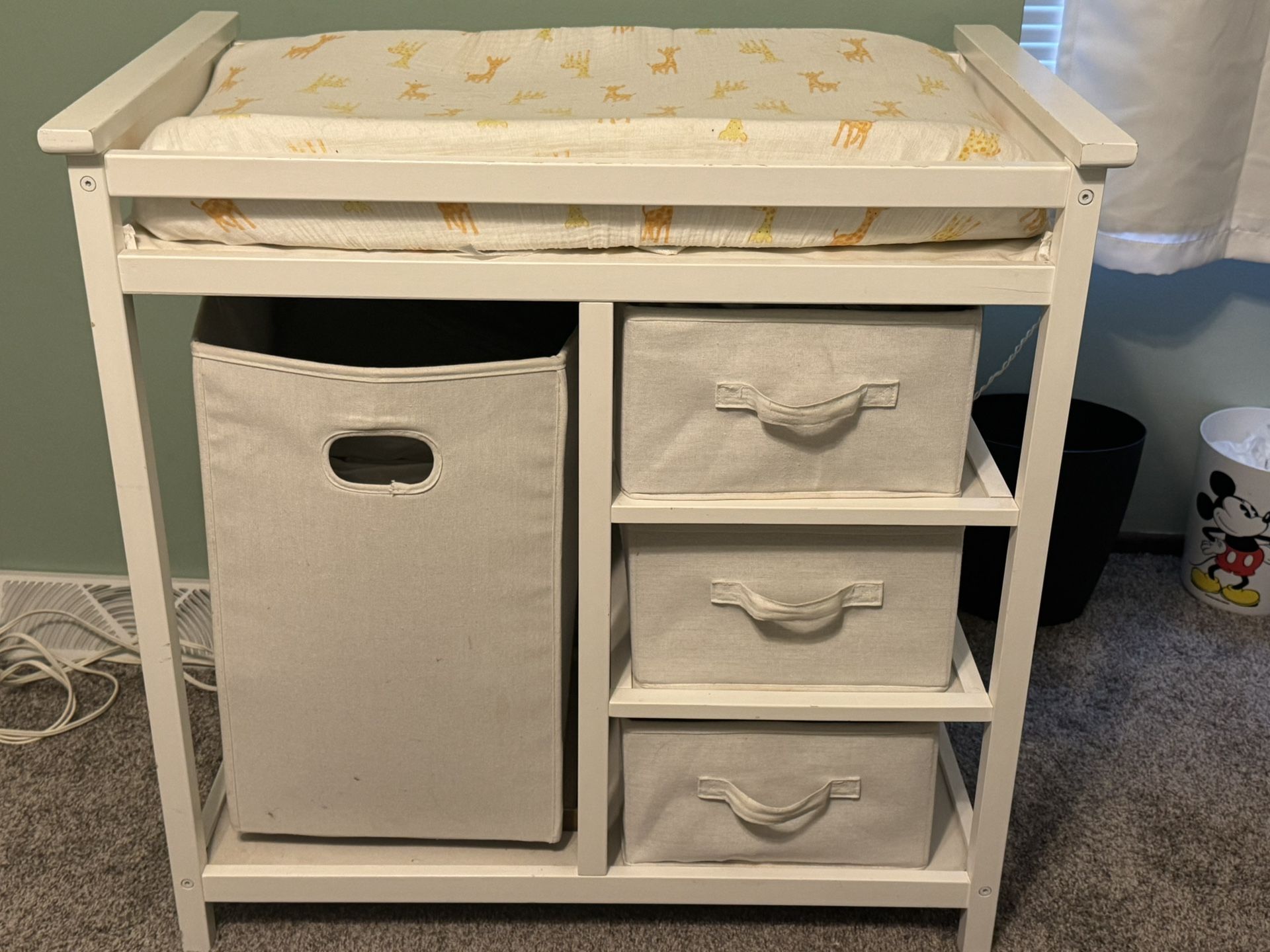 White Baby Changing Table