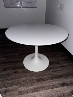 White dining table