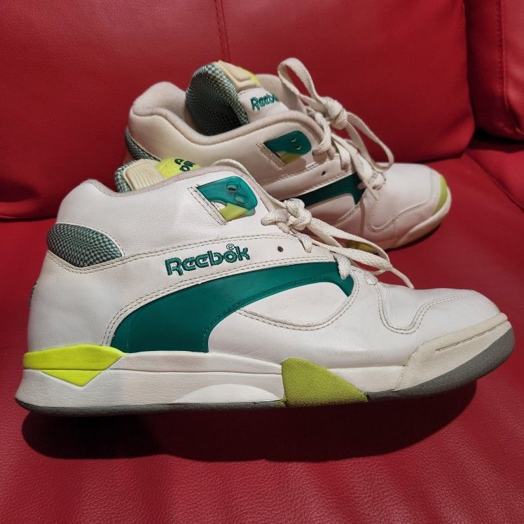 Reebok Court Victory Pump Michael Chang White Green Size 9