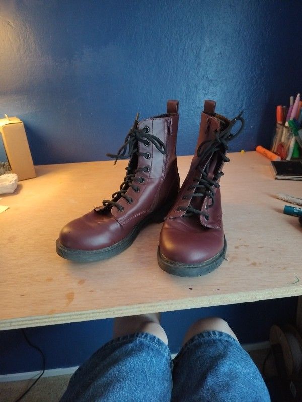 Maroon Boots