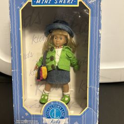 Vintage 90s Mini Sheri Collector’s Lane Kids 6 1/2” Poseable Vinyl Doll in Box