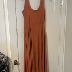 Orange Market spruce Summer Dress