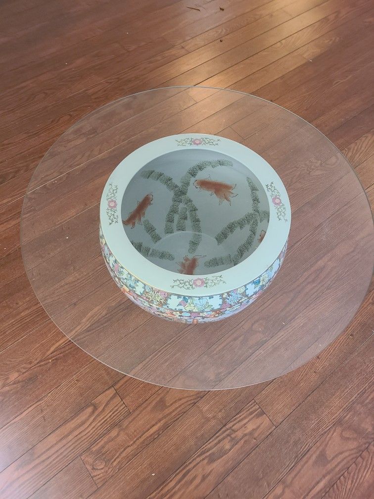 Oriental 16" Porcelain Fishbowl