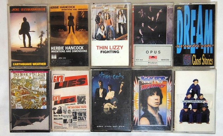 Vintage Alternative Rock Cassette Tapes Lot of 10
