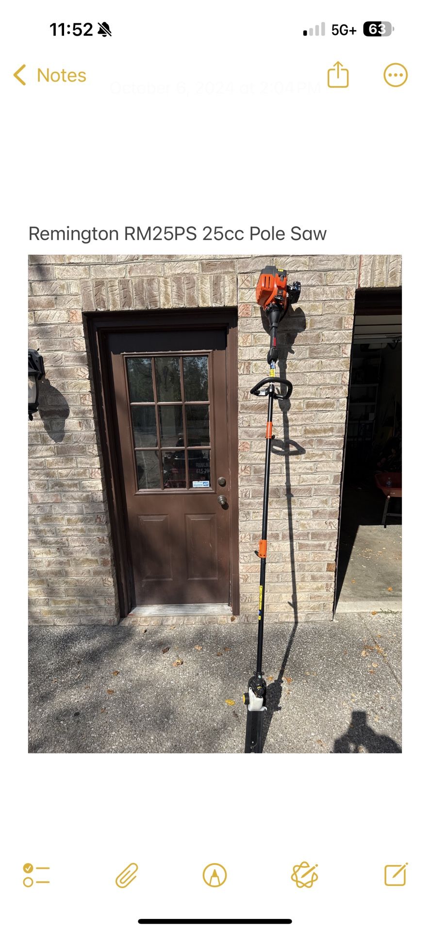 Remington RM25PS 25cc Pole Saw