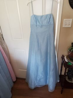 Beautiful baby blue Morgan and Co. Formal gown