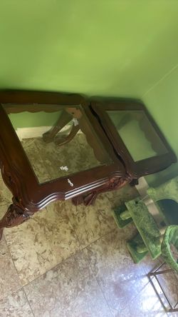 Brown end tables