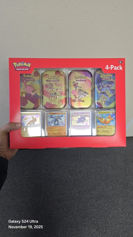 Pokemon 151 4-Pack Mini Tins
