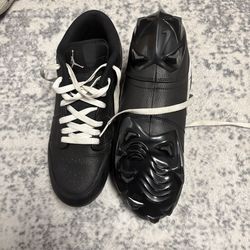 Jordan 1 Low football cleats size 10.5