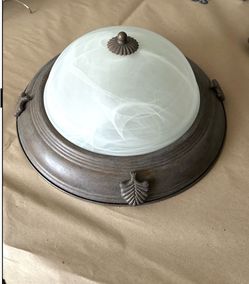 Light bronze ceiling light fixture