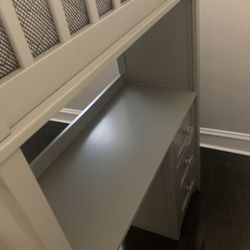 Twin size top Bed With Dresser And Shelves (NEW)