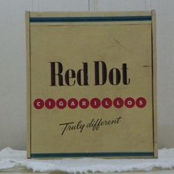 Vintage Red Dot Cigarillo Box 1960s Era