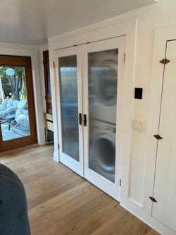 French doors reeded full glass