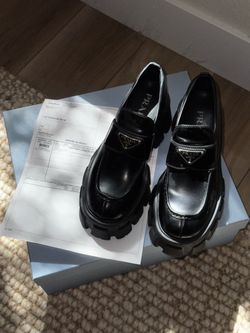 AUTHENTIC Prada loafers monolith 7.5 women’s