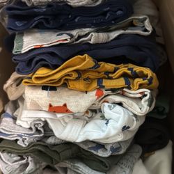 Bag Of Baby Boy Newborn & 0-3 Month Clothes