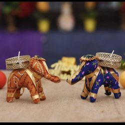 Elephant Tealight Candle Holder,  Festive Home Decoration, Housewarming favors, Wedding Favors, Tea Party Decor