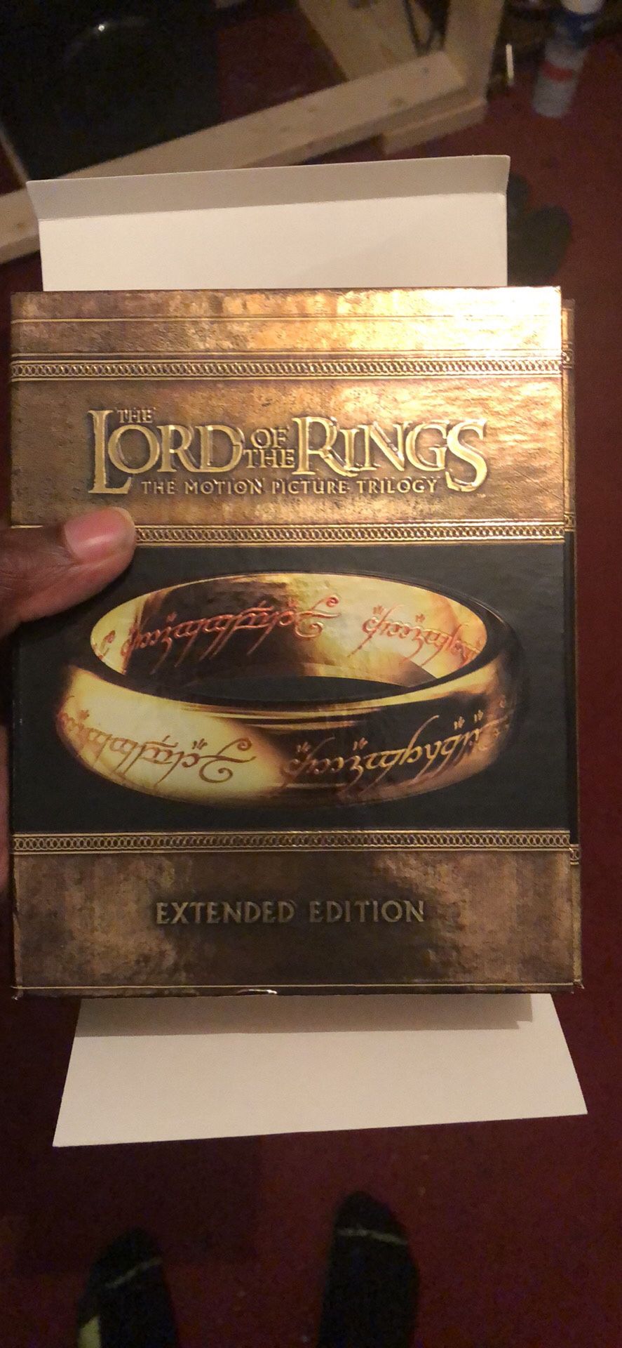 Lord of the rings extended trilogy on Blu-ray