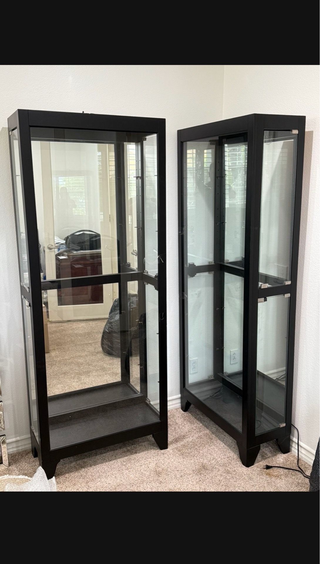 Black Curio Glass Cabinets